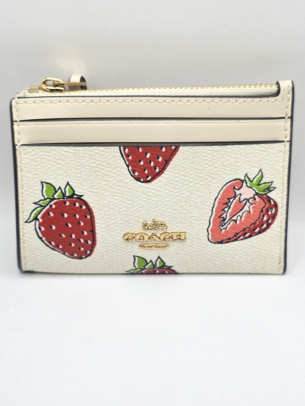 Coach Strawberry Mini ID Holder